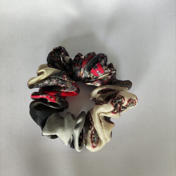 Jedwabna scrunchie (szary)